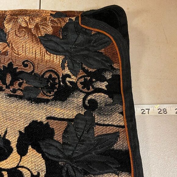 Vintage Brown tapestry Reversible Brocade paisley jacket Med - Picture 9 of 10